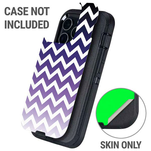 Chevron Purple Ombre Otterbox Defender iPhone Skin