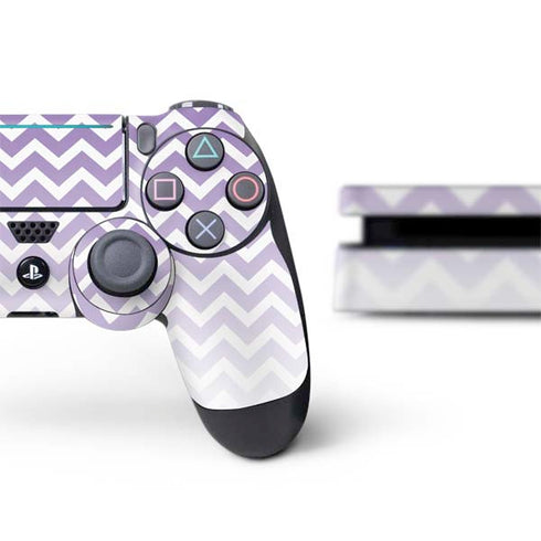 Chevron Purple Ombre PS4 Slim Bundle Skin
