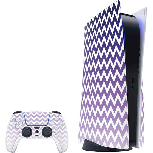 Chevron Purple Ombre PS5 Bundle Skin