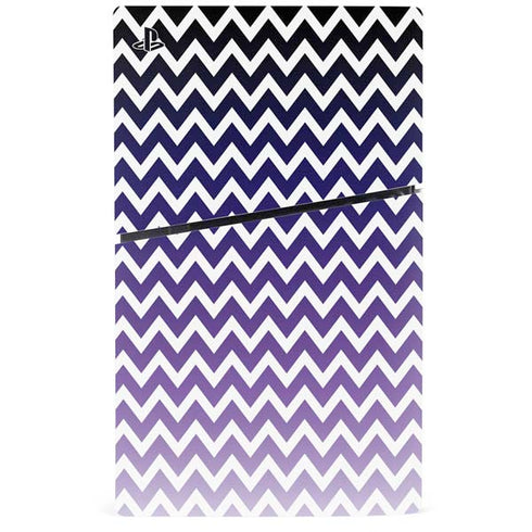 Chevron Purple Ombre PS5 Slim Disk Console Skin