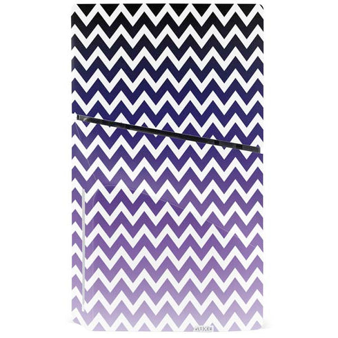 Chevron Purple Ombre PS5 Slim Disk Console Skin