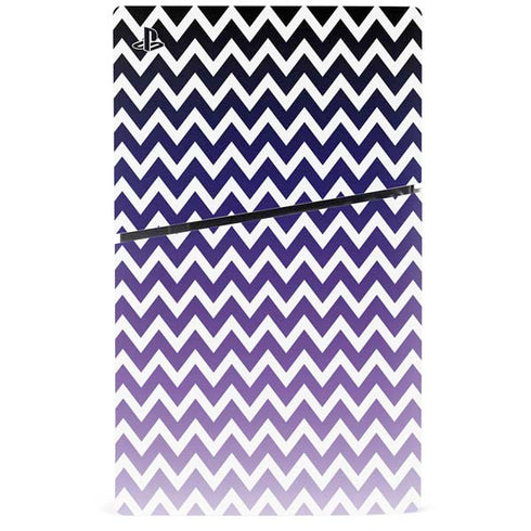 Chevron Purple Ombre PS5 Slim Digital Edition Console Skin