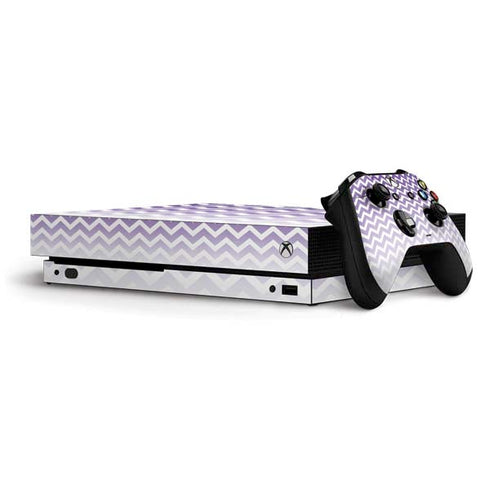 Chevron Purple Ombre Xbox One X Bundle Skin