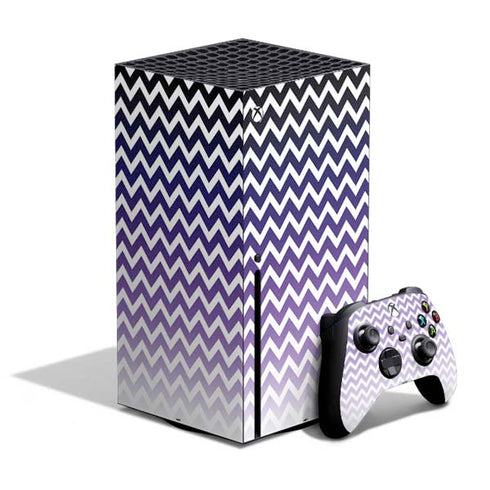 Chevron Purple Ombre Xbox Series X Bundle Skin