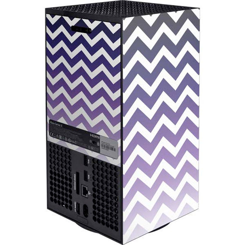 Chevron Purple Ombre Xbox Series X Console Skin