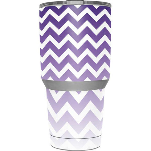 Chevron Purple Ombre Yeti 30oz Rambler Tumbler Skin