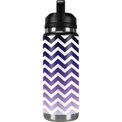 Chevron Purple Ombre YETI Rambler 26oz Bottle Skin
