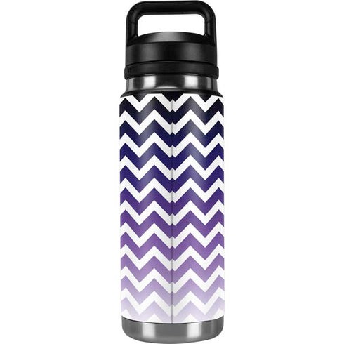 Chevron Purple Ombre YETI Rambler 26oz Bottle Skin