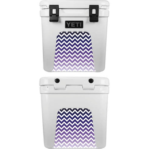 Chevron Purple Ombre YETI Roadie 24 Hard Cooler Skin