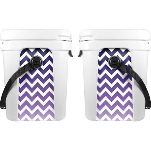 Chevron Purple Ombre YETI Roadie 24 Hard Cooler Skin