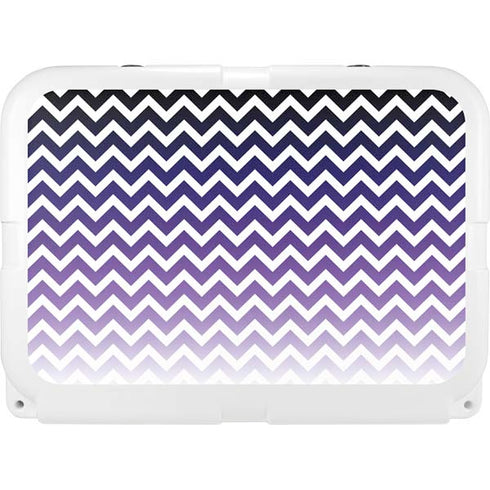 Chevron Purple Ombre YETI Tundra 35 Hard Cooler Skin