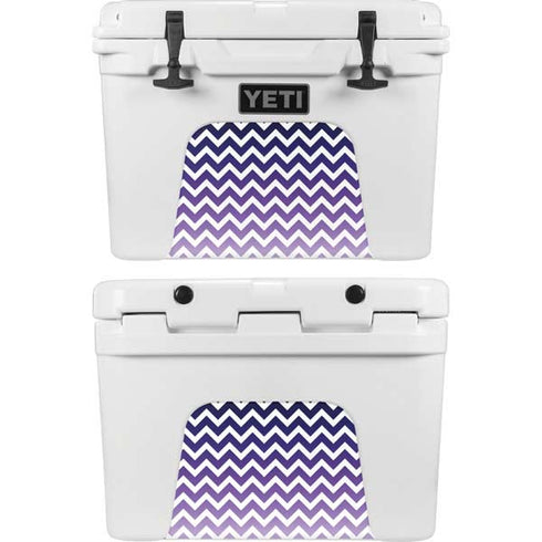 Chevron Purple Ombre YETI Tundra 35 Hard Cooler Skin