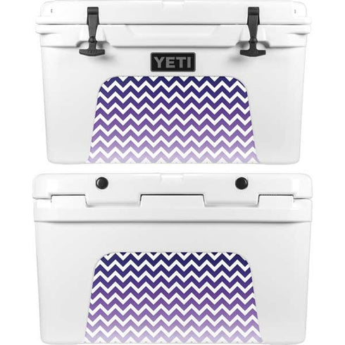 Chevron Purple Ombre YETI Tundra 45 Hard Cooler Skin