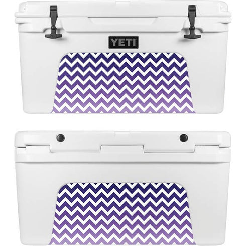 Chevron Purple Ombre YETI Tundra 65 Hard Cooler Skin