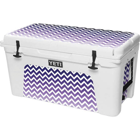 Chevron Purple Ombre YETI Tundra 75 Hard Cooler Skin