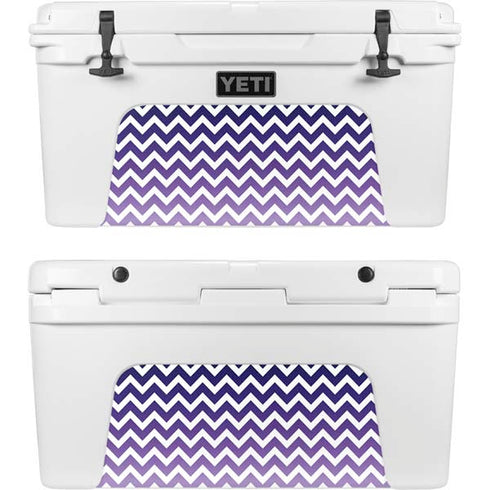Chevron Purple Ombre YETI Tundra 75 Hard Cooler Skin