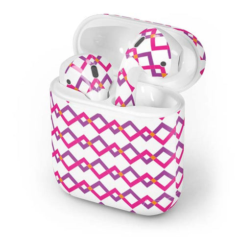 Chevron White Out Apple AirPods Skin