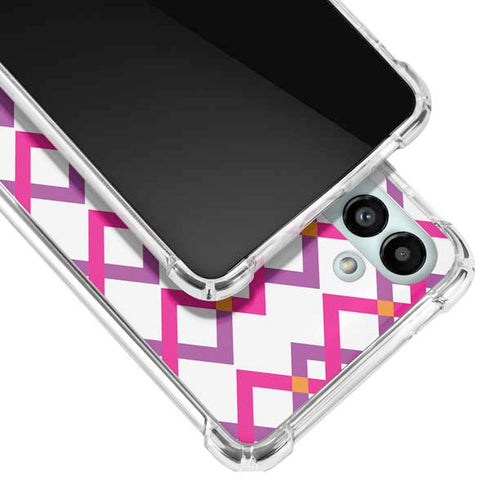 Chevron White Out Galaxy A13 5G Clear Case
