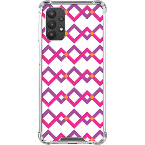 Chevron White Out Galaxy A32 5G Clear Case