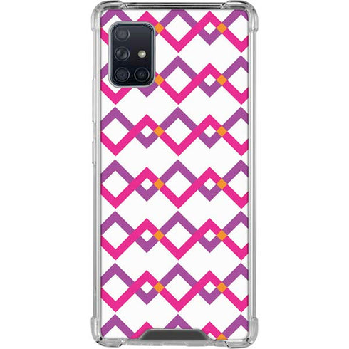 Chevron White Out Galaxy A51 5G Clear Case