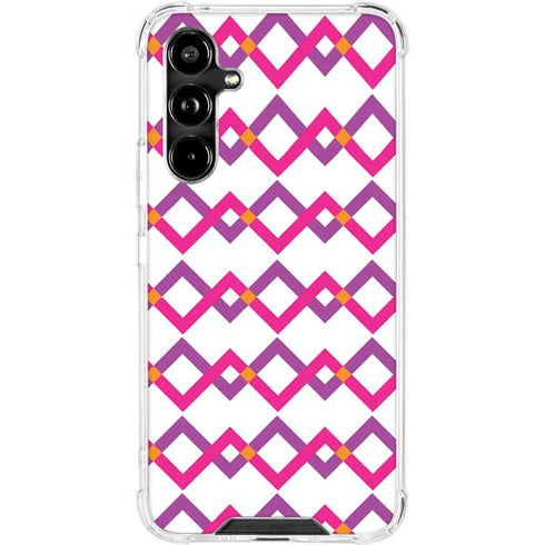 Chevron White Out Galaxy A54 5G Clear Case