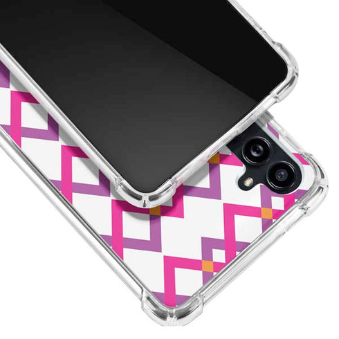 Chevron White Out Galaxy A54 5G Clear Case