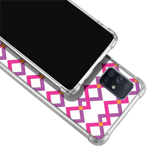 Chevron White Out Galaxy A71 5G Clear Case