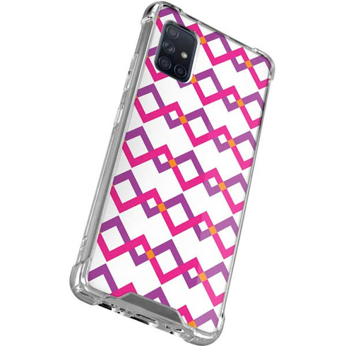Chevron White Out Galaxy A71 5G Clear Case