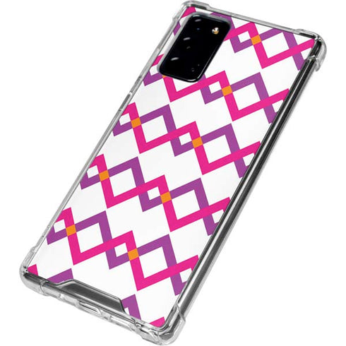 Chevron White Out Galaxy Note20 5G Clear Case