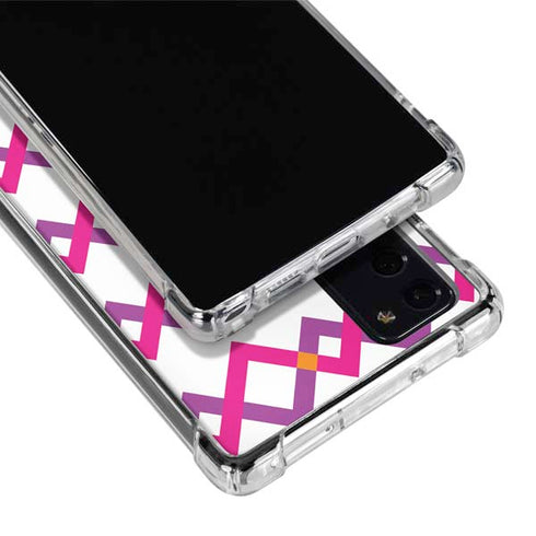 Chevron White Out Galaxy Note20 5G Clear Case