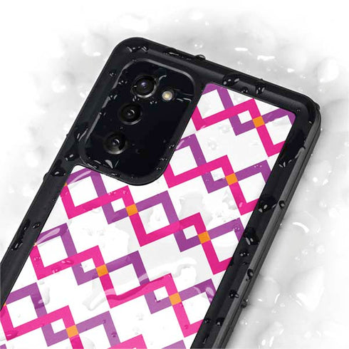 Chevron White Out Galaxy Note20 5G Waterproof Case