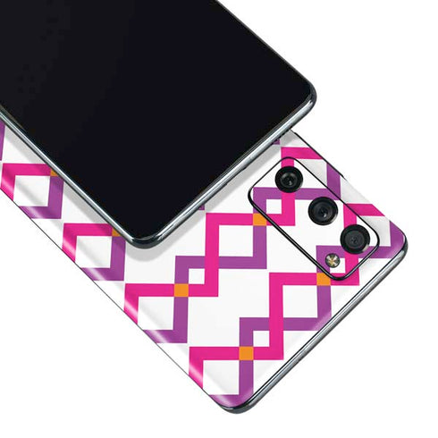 Chevron White Out Galaxy S20 Fan Edition Skin