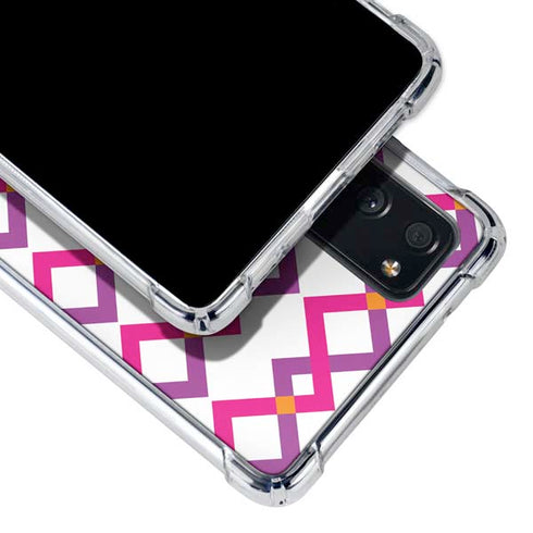 Chevron White Out Galaxy S20 FE Clear Case