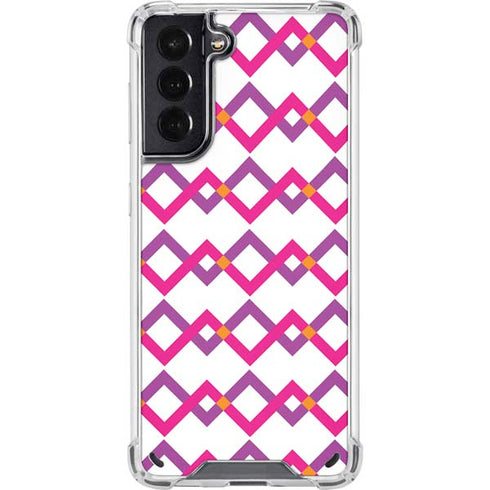 Chevron White Out Galaxy S21 5G Clear Case