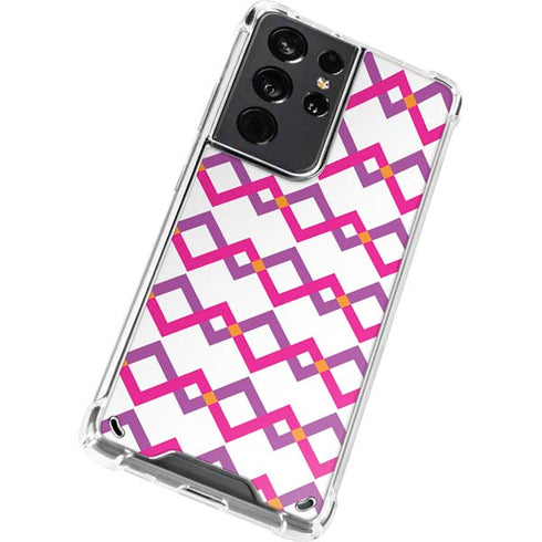 Chevron White Out Galaxy S21 Ultra 5G Clear Case