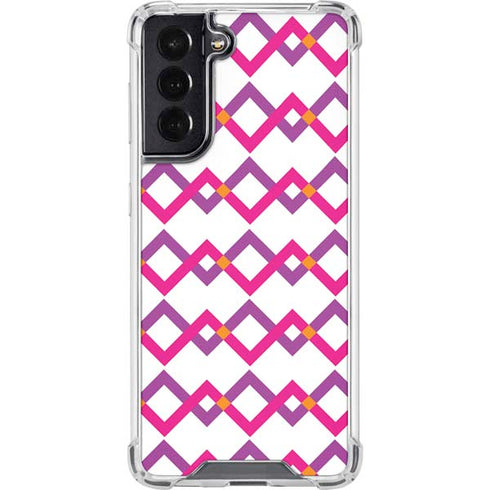 Chevron White Out Galaxy S22 Clear Case