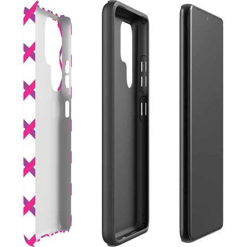 Chevron White Out Galaxy S22 Ultra Pro Case