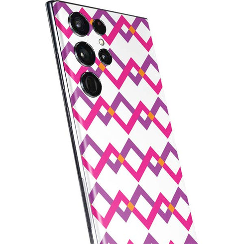 Chevron White Out Galaxy S22 Ultra Skin