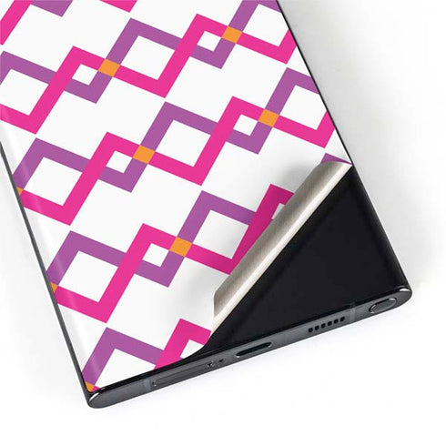 Chevron White Out Galaxy S22 Ultra Skin
