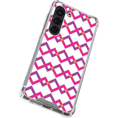 Chevron White Out Galaxy S23 Clear Case