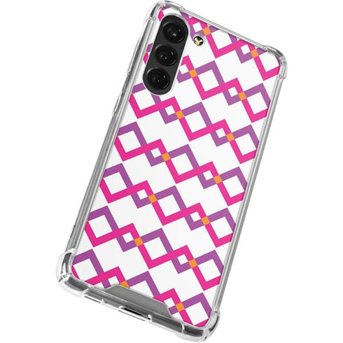 Chevron White Out Galaxy S23 Plus Clear Case