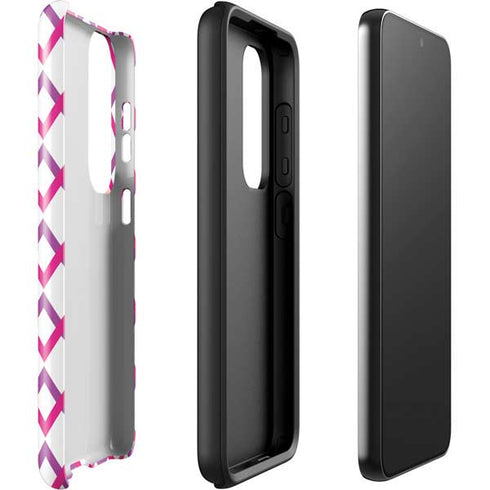 Chevron White Out Galaxy S23 Plus Pro Case