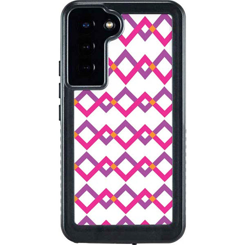 Chevron White Out Galaxy S23 Plus Waterproof Case