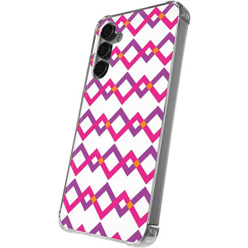 Chevron White Out Galaxy S24 Plus Clear Case