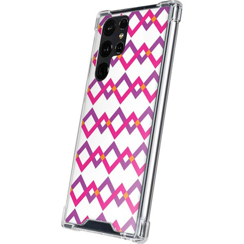 Chevron White Out Galaxy S24 Ultra Clear Case