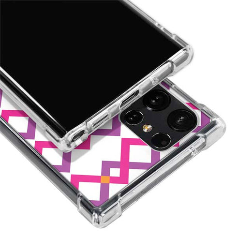 Chevron White Out Galaxy S24 Ultra Clear Case