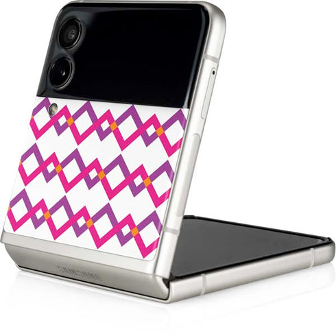 Chevron White Out Galaxy Z Flip3 5G Skin