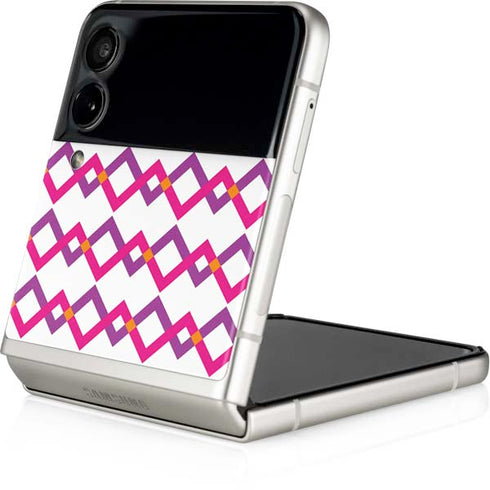 Chevron White Out Galaxy Z Flip4 5G Skin