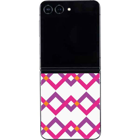 Chevron White Out Galaxy Z Flip5 5G Skin