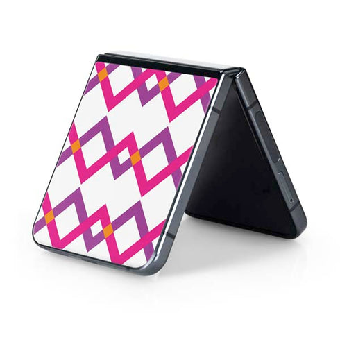 Chevron White Out Galaxy Z Flip5 5G Skin